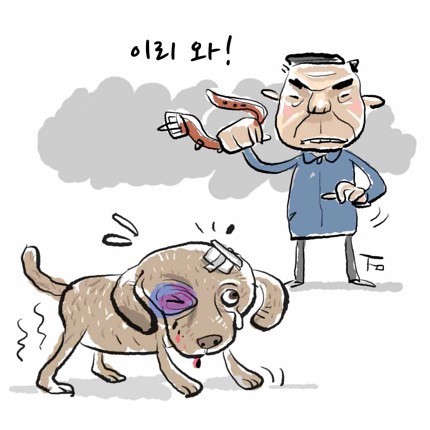 피투성이 강아지.. 때린 주인에게 돌려보낸다고요? | 인스티즈