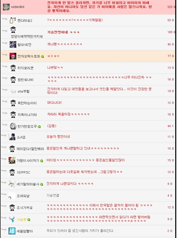 자신이 못생겼다고 자책하는 작성자를 위로하는 웃대인 | 인스티즈