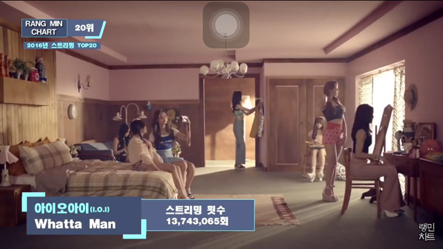 걸그룹 2016년 스트리밍횟수 TOP20 | 인스티즈