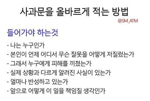 사과문 쓰는법 | 인스티즈