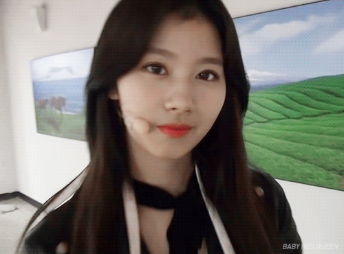 [트와이스] 눈에서 꿀 흐르는 사나.gif | 인스티즈