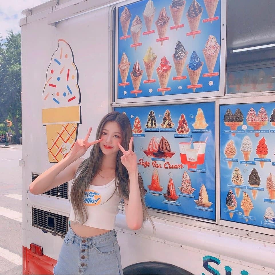 뉴욕 관광을 즐기는 아이즈원 (장원영, 안유진, 강혜원) | 인스티즈