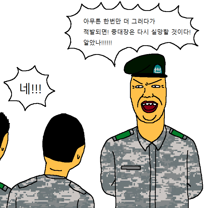 중대장이 실망하는 만화 | 인스티즈