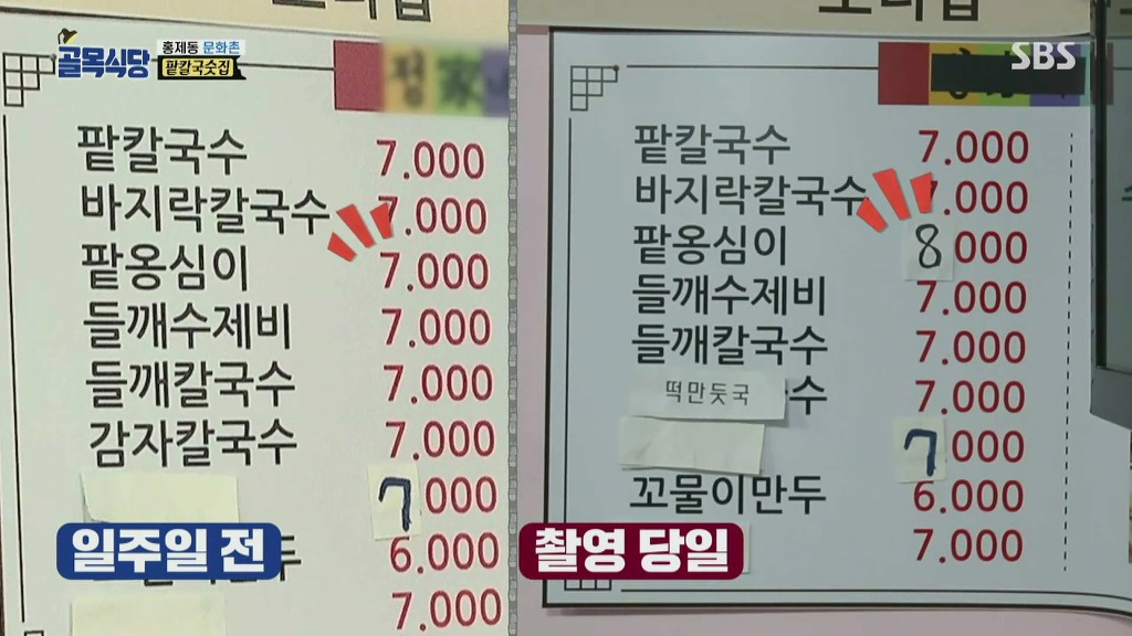골목식당] 촬영날 가격 올린 팥칼국수 식당.jpg | 인스티즈