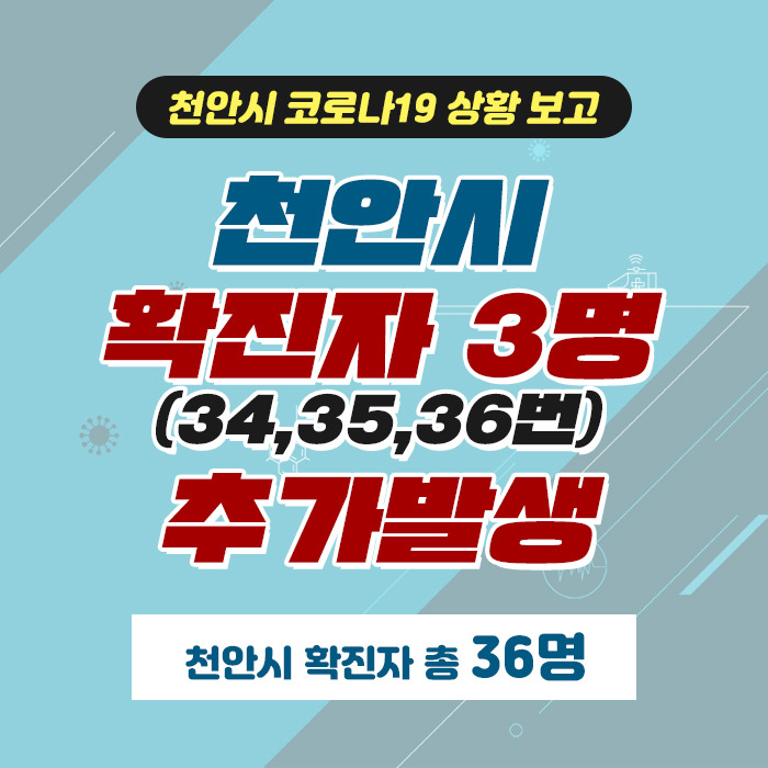 천안시 코로나19 추가 확진자 발생. (34,35,36번) | 인스티즈