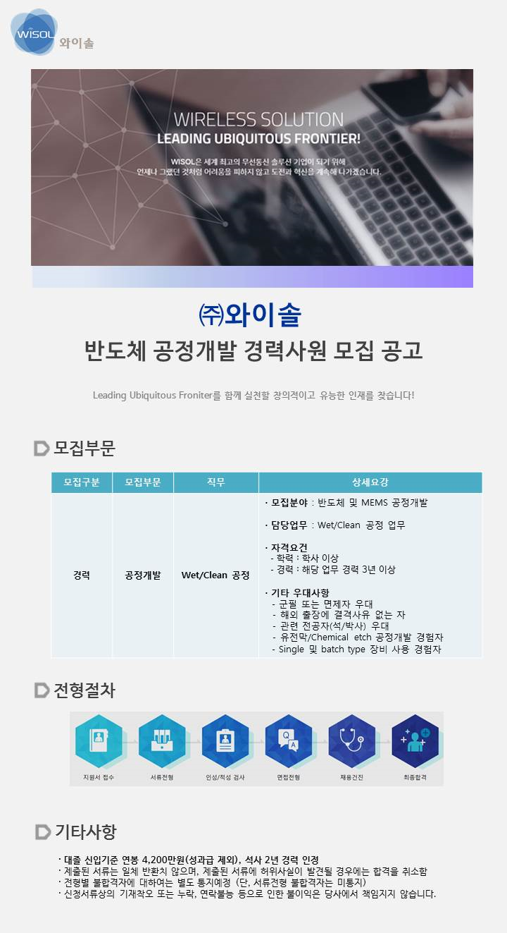 (주)와이솔 이미지