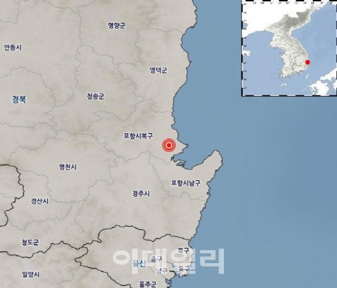 작년 경주지진과 이번 포항지진 진앙지 비교 | 인스티즈