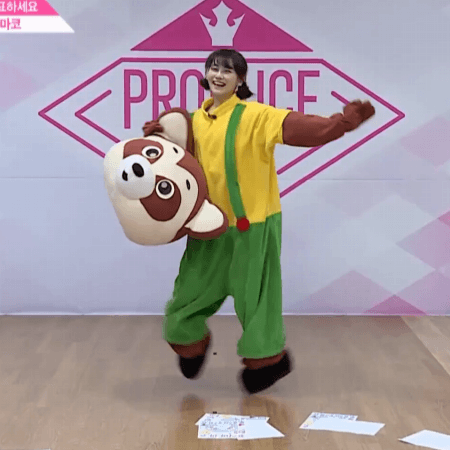 프듀48) 너구리가 있으니깐 안심 하라구.gif | 인스티즈
