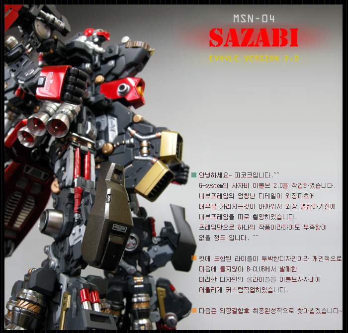 G-SYSTEM [1/100] SAZABI' EVOLVE Ver 2.0 - FRAME/Long Rifle - - Sci